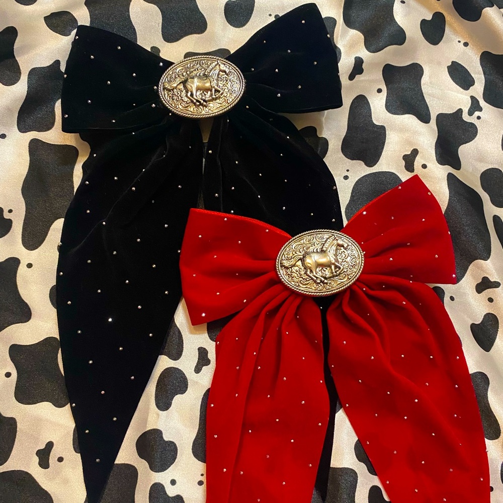 Horse Buckle Bling Bow Set 🐴